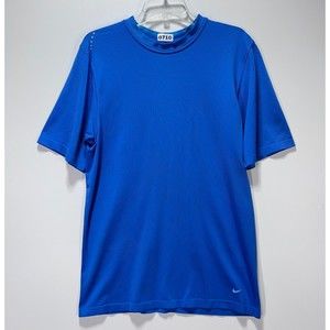 Nike Fit Dri Adult T-Shirt Size L Royal Blue Athletic Workout Athlesure Pullover
